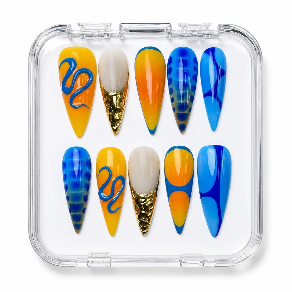 Press-on Nails Wholesale $14.90 Geometric Glam by Yabe Vietnam