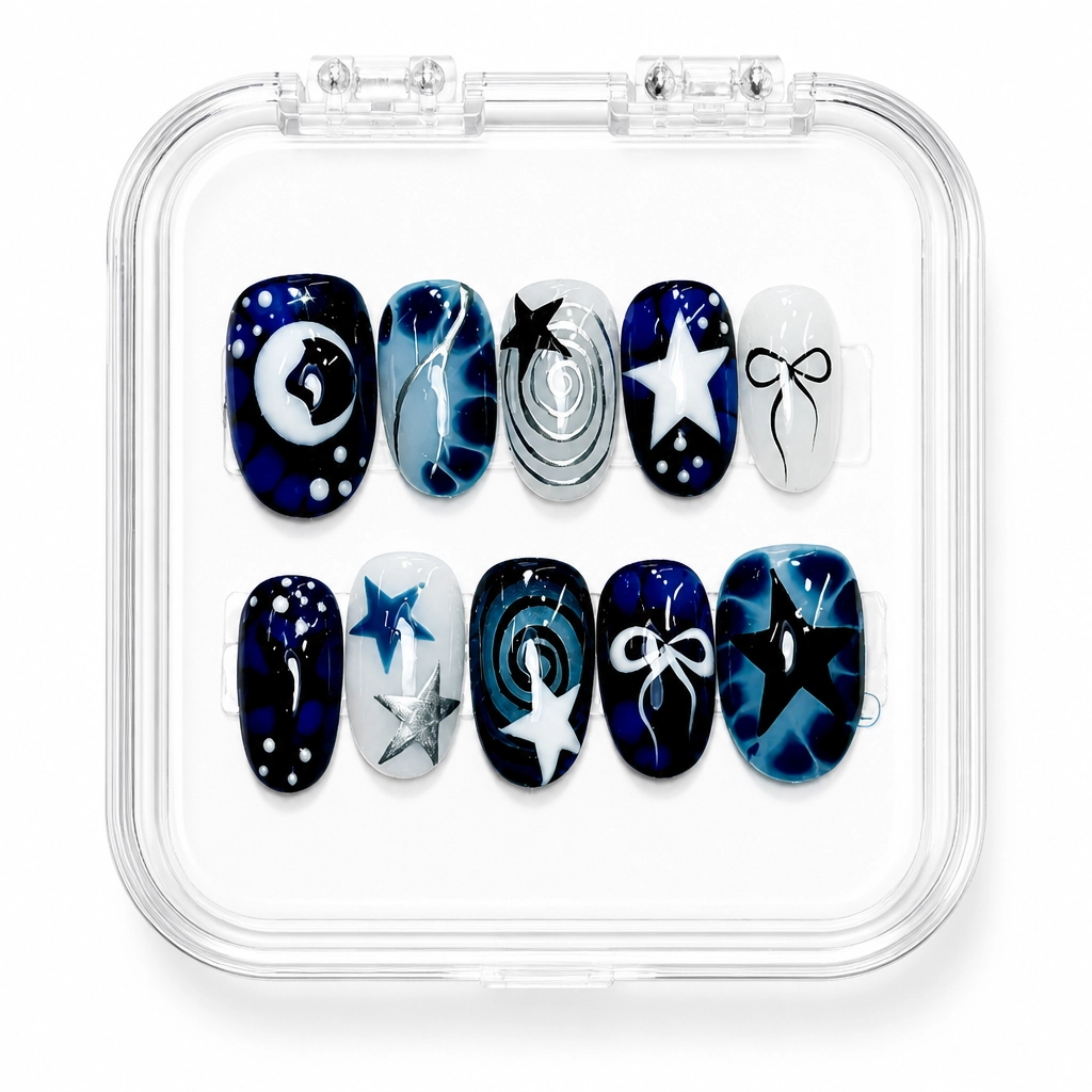 Press-on Nails Wholesale $14.90 Celestial Midnight by Yabe Vietnam