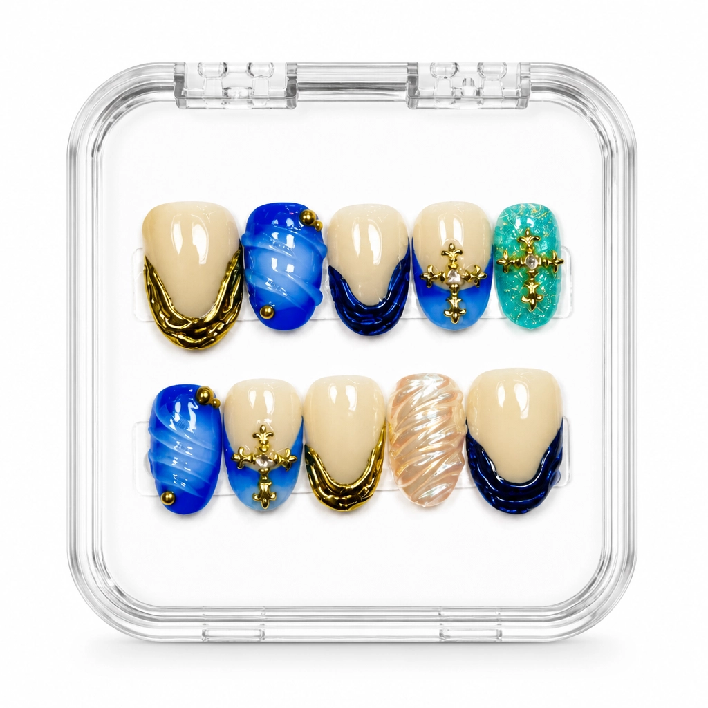 Press-on Nails Wholesale $14.90 Azure Luxe by Yabe Vietnam