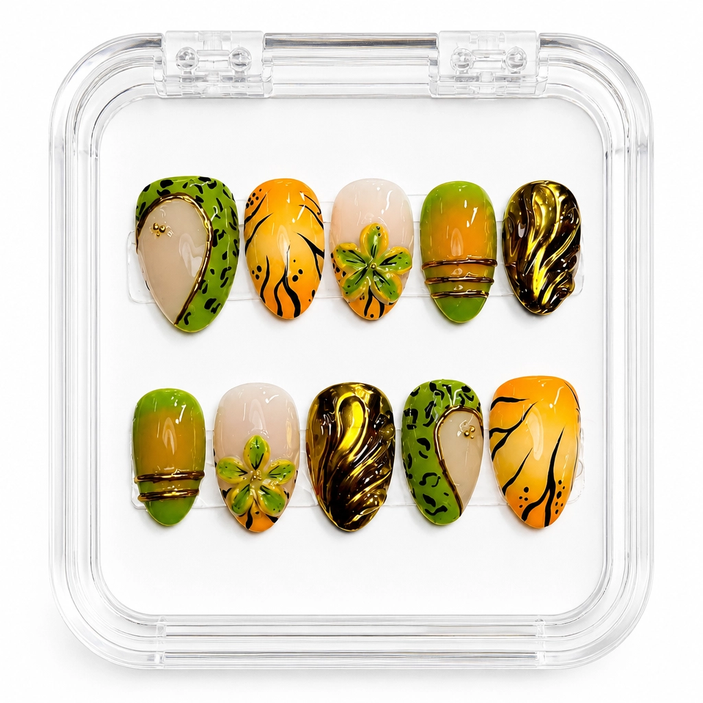 Press-on Nails Wholesale $14.90 Botanical Luxe by Yabe Vietnam