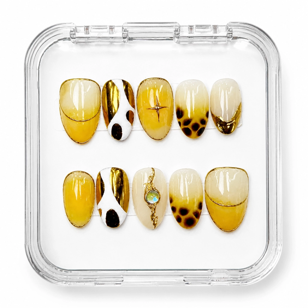 Press-on Nails Wholesale $14.90 Amber Luxe by Yabe Vietnam