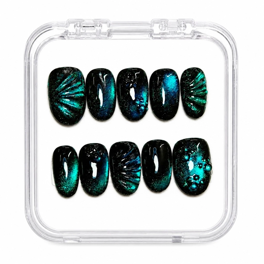 Press-on Nails Wholesale $14.90 Cosmic Crackle by Yabe Vietnam