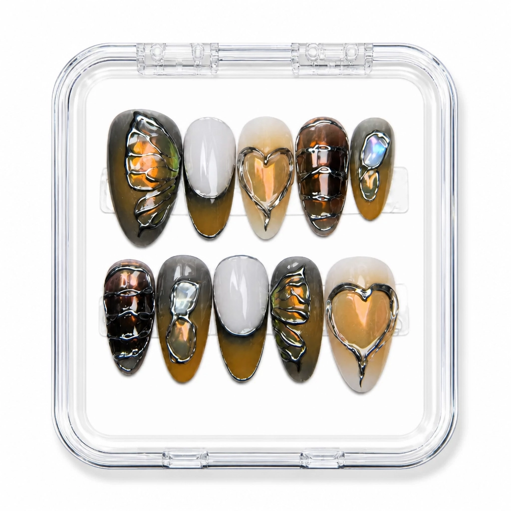 Press-on Nails Wholesale $14.90 Metallic Luxe by Yabe Vietnam