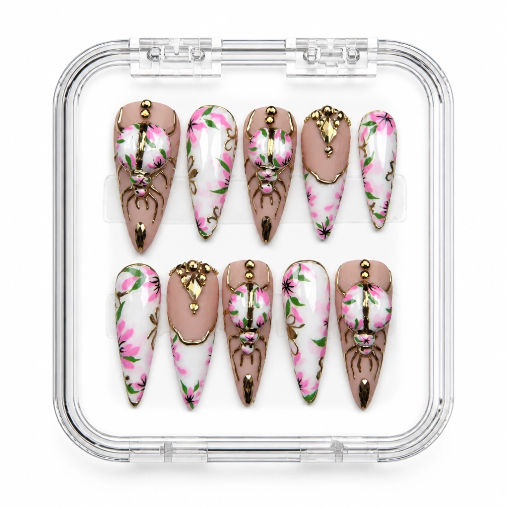 Press-on Nails Wholesale $14.90 Bloom Elegance by Yabe Vietnam