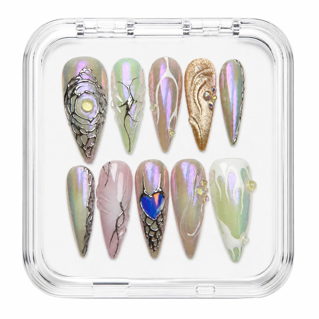 Press-on Nails Wholesale $14.90 Ethereal Holochrome by Yabe Vietnam