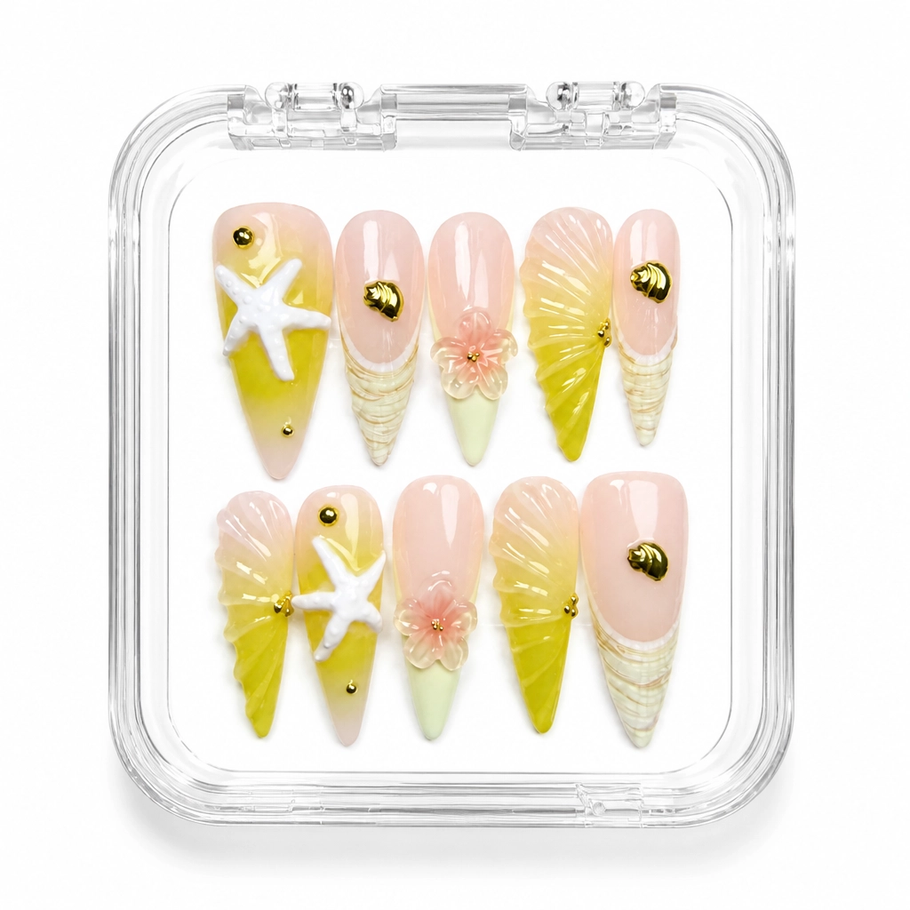 Press-on Nails Wholesale $14.90 Tropical Oasis by Yabe Vietnam