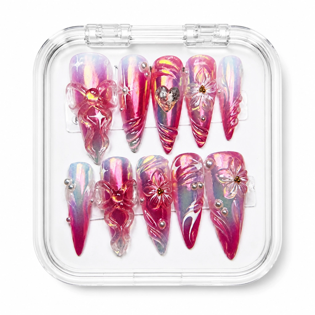 Press-on Nails Wholesale $14.90 Crimson Luxe by Yabe Vietnam