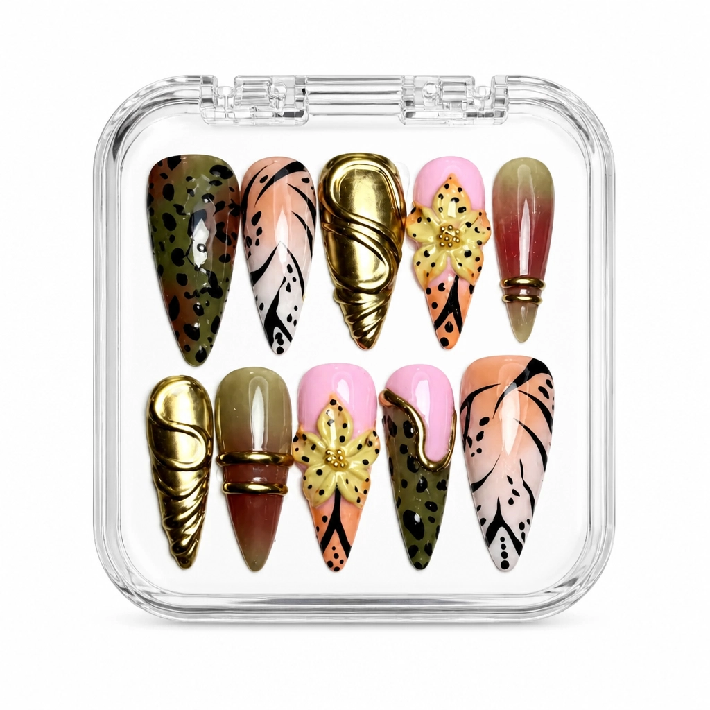 Press-on Nails Wholesale $14.90 Velvet Leopard Luxe by Yabe Vietnam