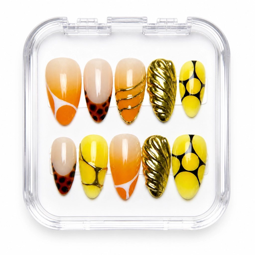 Press-on Nails Wholesale $14.90 Amber Luxe by Yabe Vietnam
