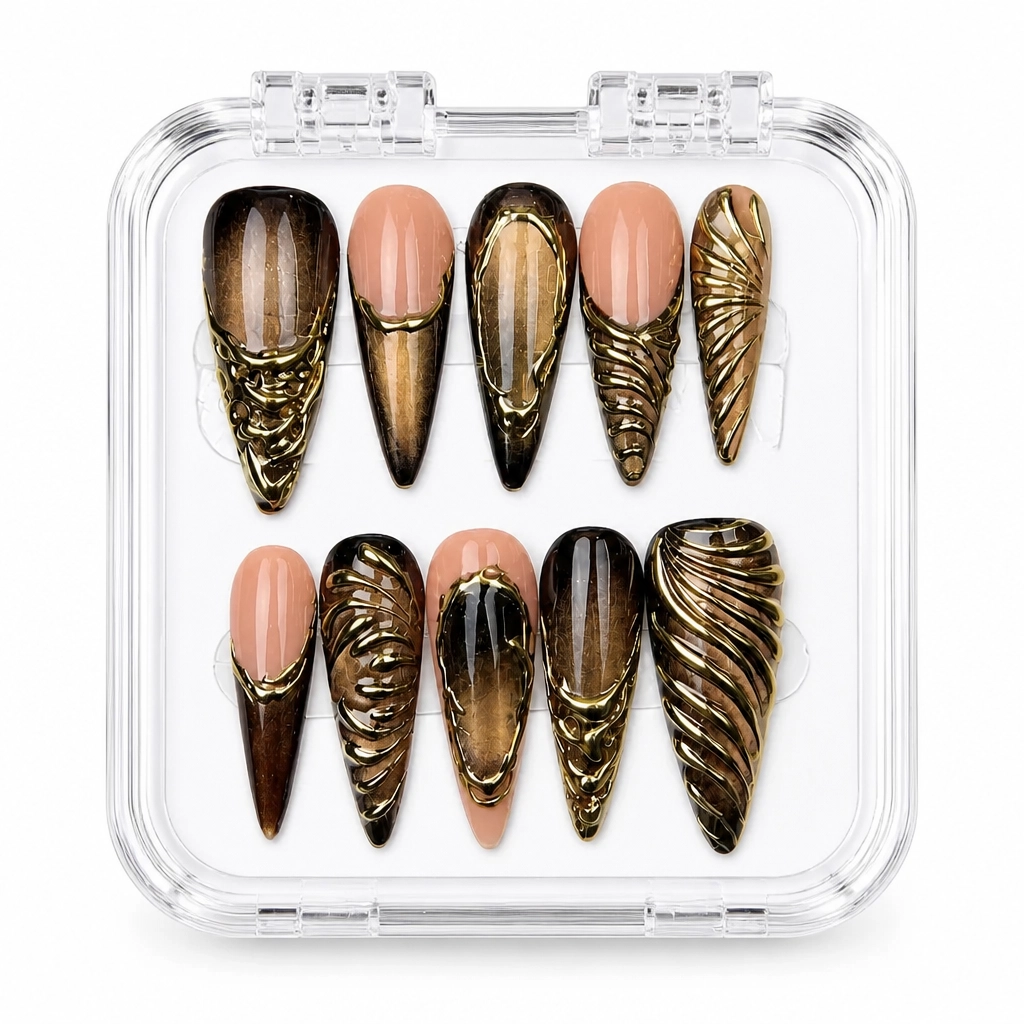 Press-on Nails Wholesale $14.90 Nude Stiletto Luxe by Yabe Vietnam