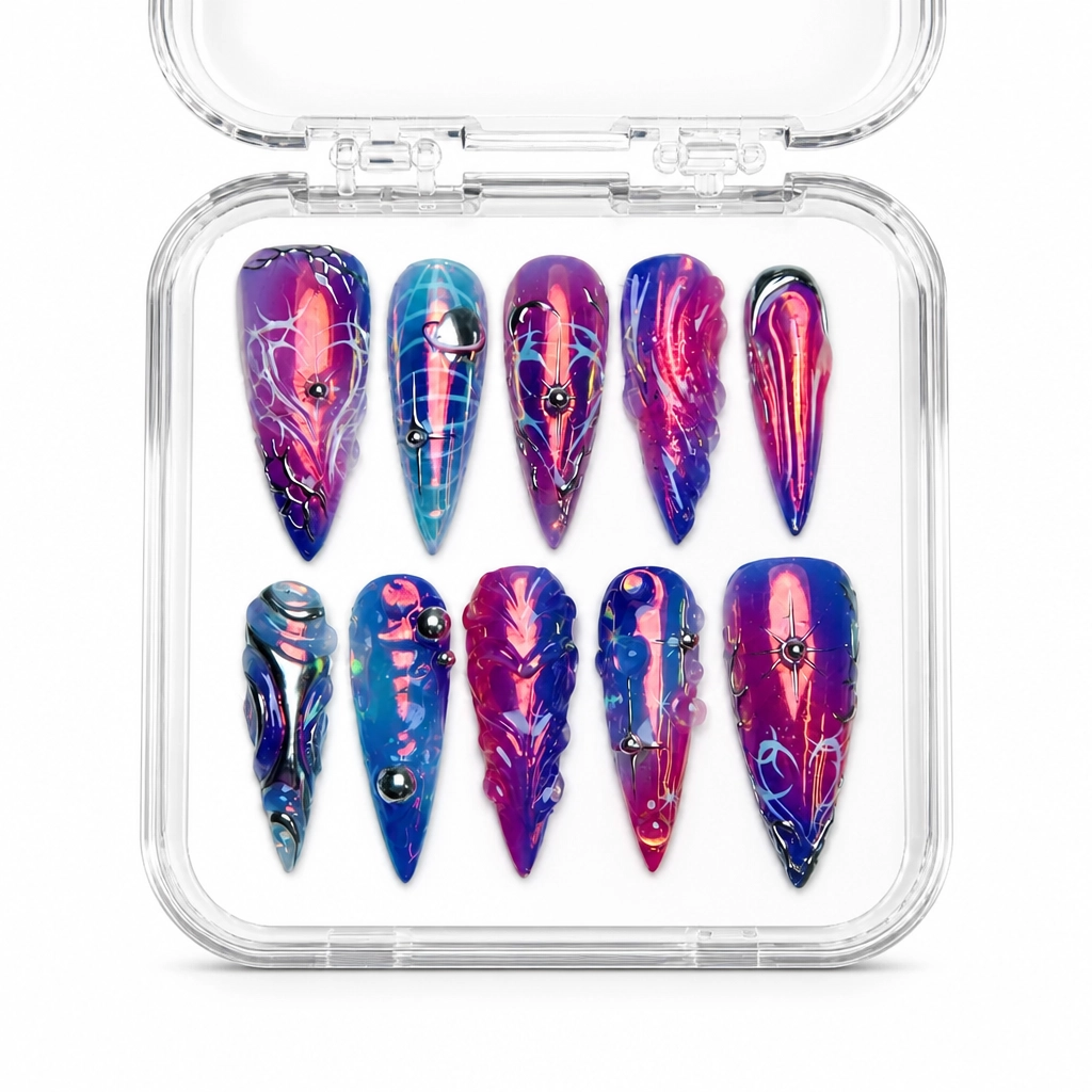 Press-on Nails Wholesale $14.90 Cosmic Radiance by Yabe Vietnam
