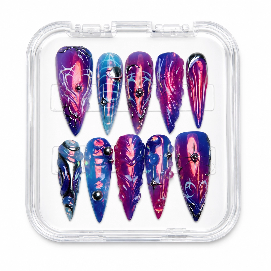 Press-on Nails Wholesale $14.90 Galactic Glamour by Yabe Vietnam