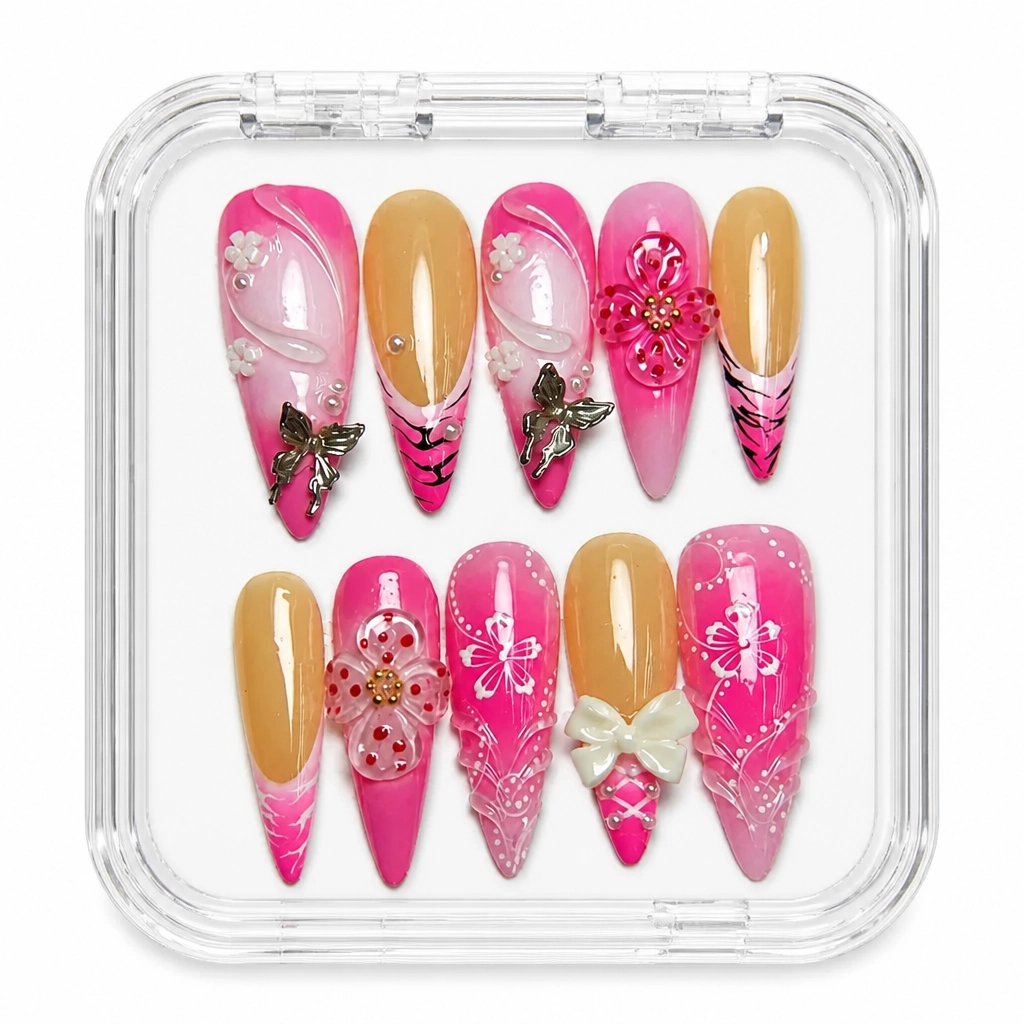 Press-on Nails Wholesale $14.90 Floral Luxe by Yabe Vietnam