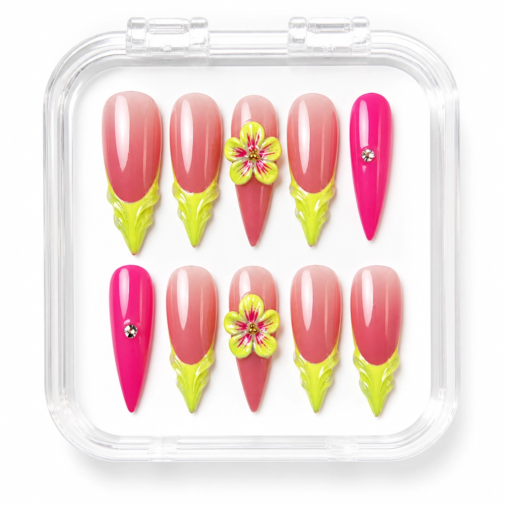 Press-on Nails Wholesale $14.90 Botanical Velvet by Yabe Vietnam