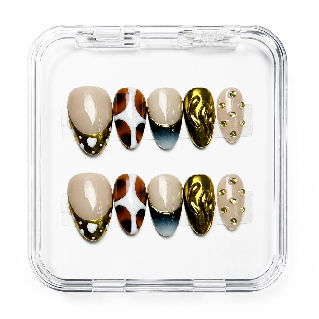 Press-on Nails Wholesale $14.90 Luxe Tortoiseshell by Yabe Vietnam