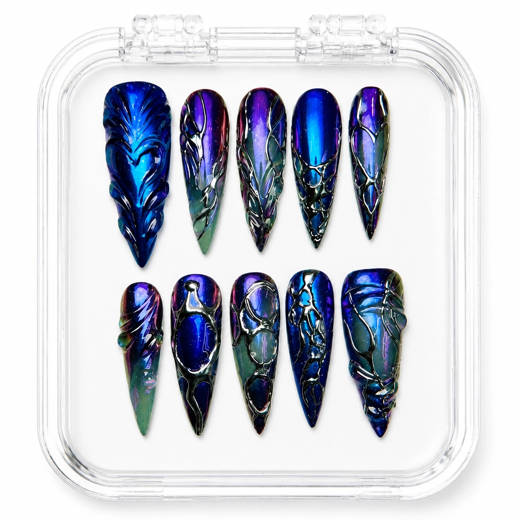 Press-on Nails Wholesale $14.90 Iridescent Dreams by Yabe Vietnam