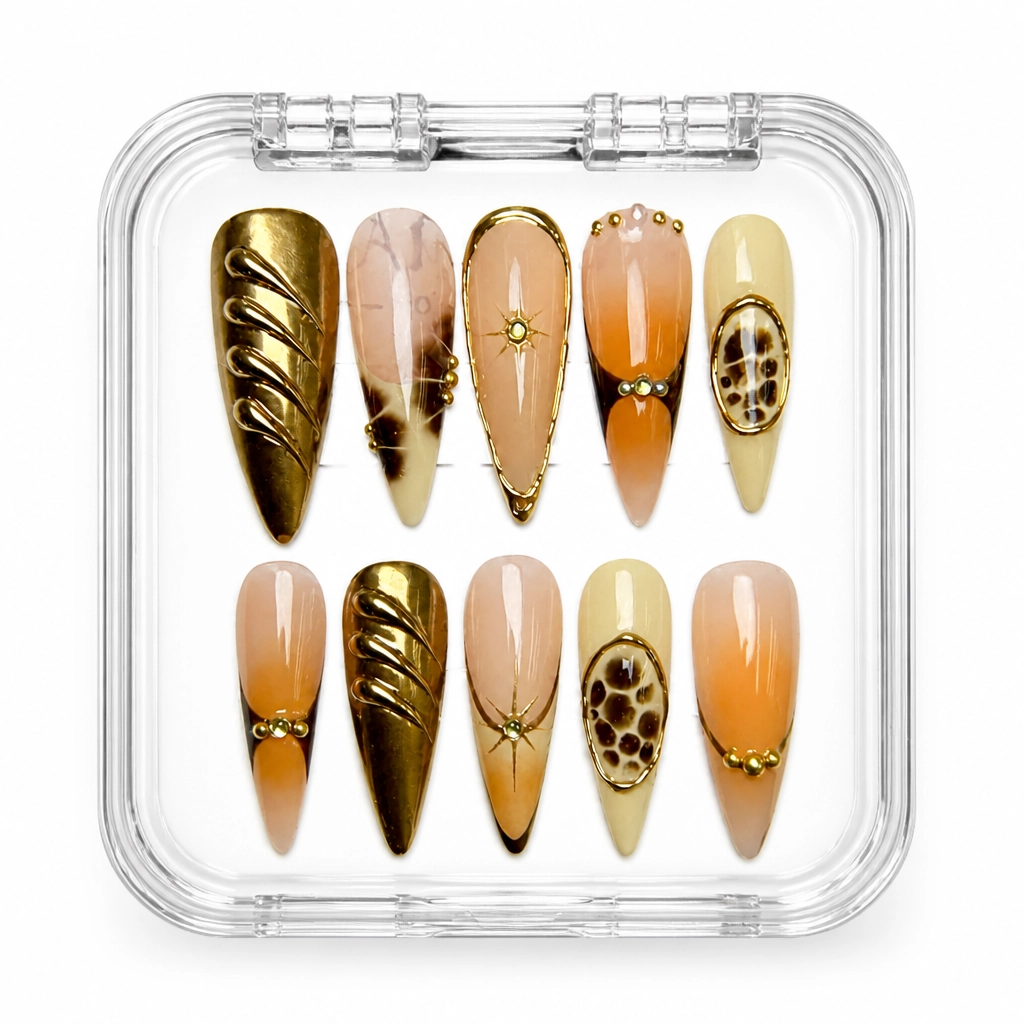 Press-on Nails Wholesale $14.90 Luxe Leopard by Yabe Vietnam
