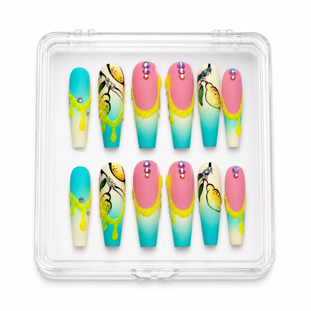 Press-on Nails Wholesale $14.90 Tropical Gradient Bliss by Yabe Vietnam