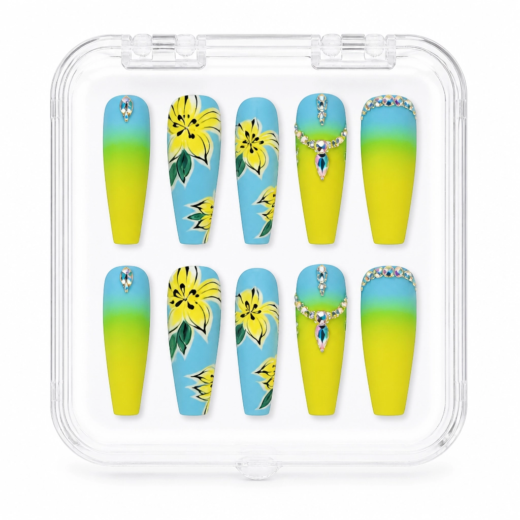 Press-on Nails Wholesale $14.90 Tropical Paradise by Yabe Vietnam