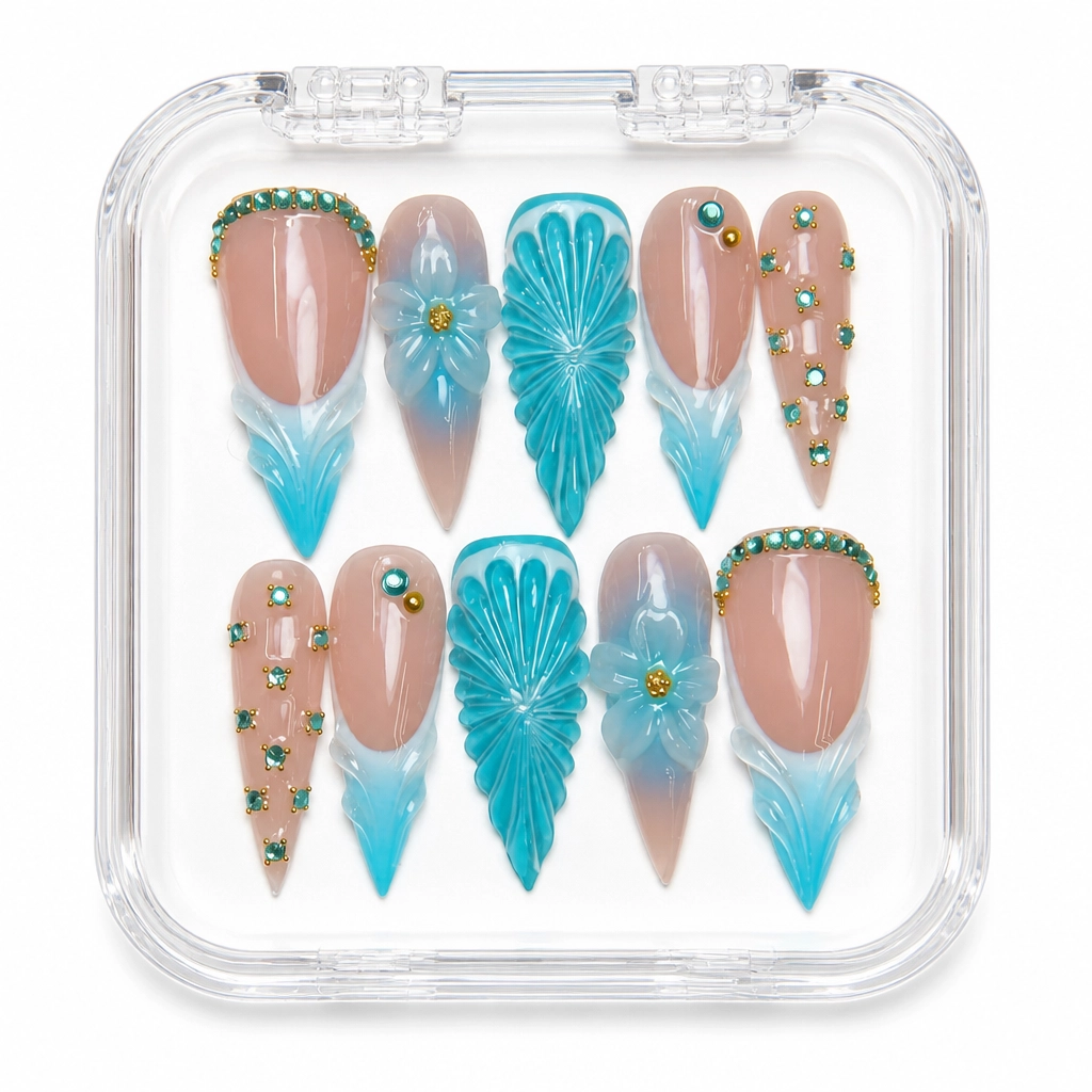 Press-on Nails Wholesale $14.90 Feather Dreams by Yabe Vietnam