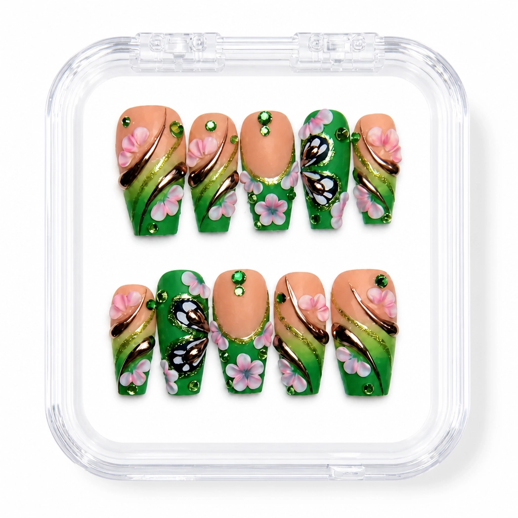 Press-on Nails Wholesale $14.90 Botanical Dream by Yabe Vietnam