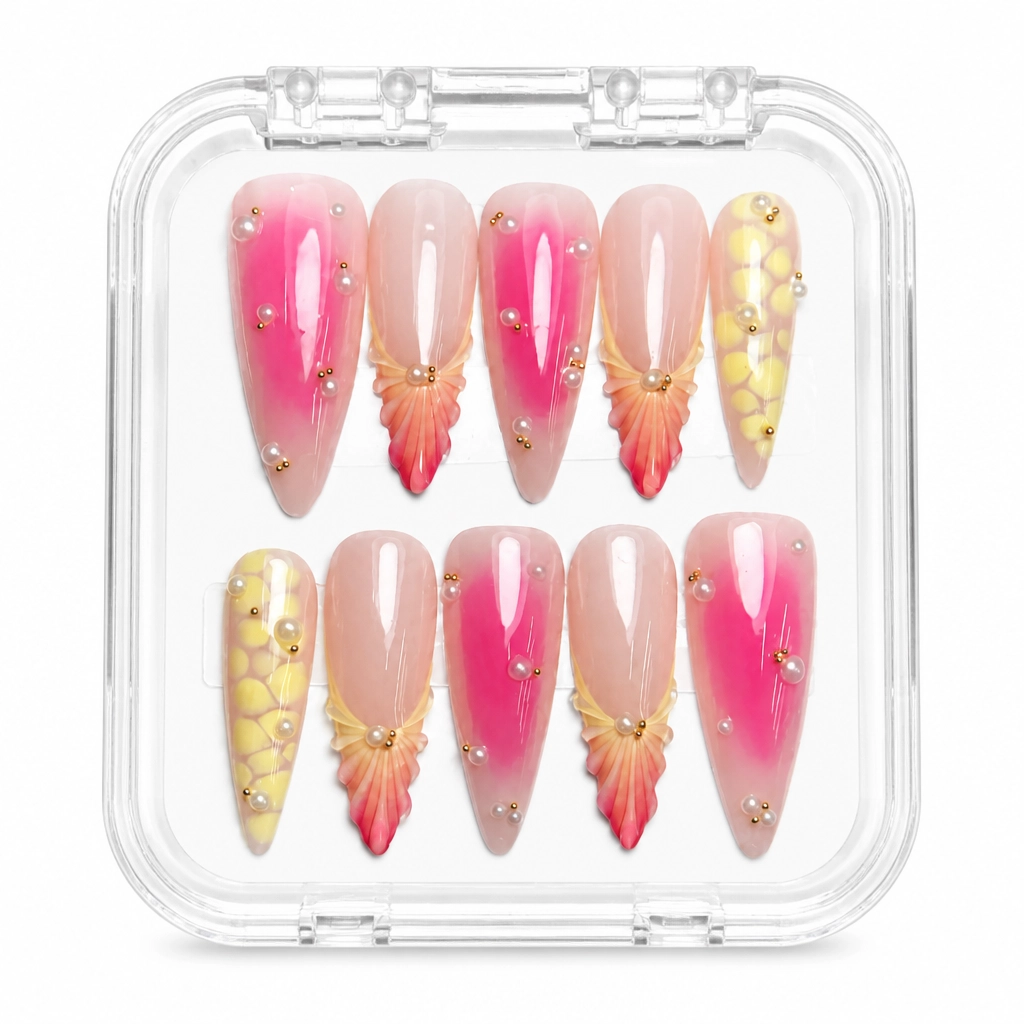 Press-on Nails Wholesale $14.90 Sakura Blossom by Yabe Vietnam