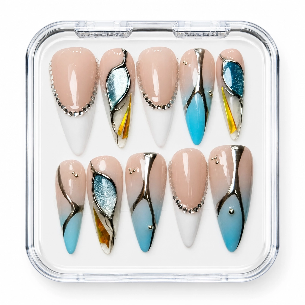 Press-on Nails Wholesale $14.90 Celestial Chic by Yabe Vietnam