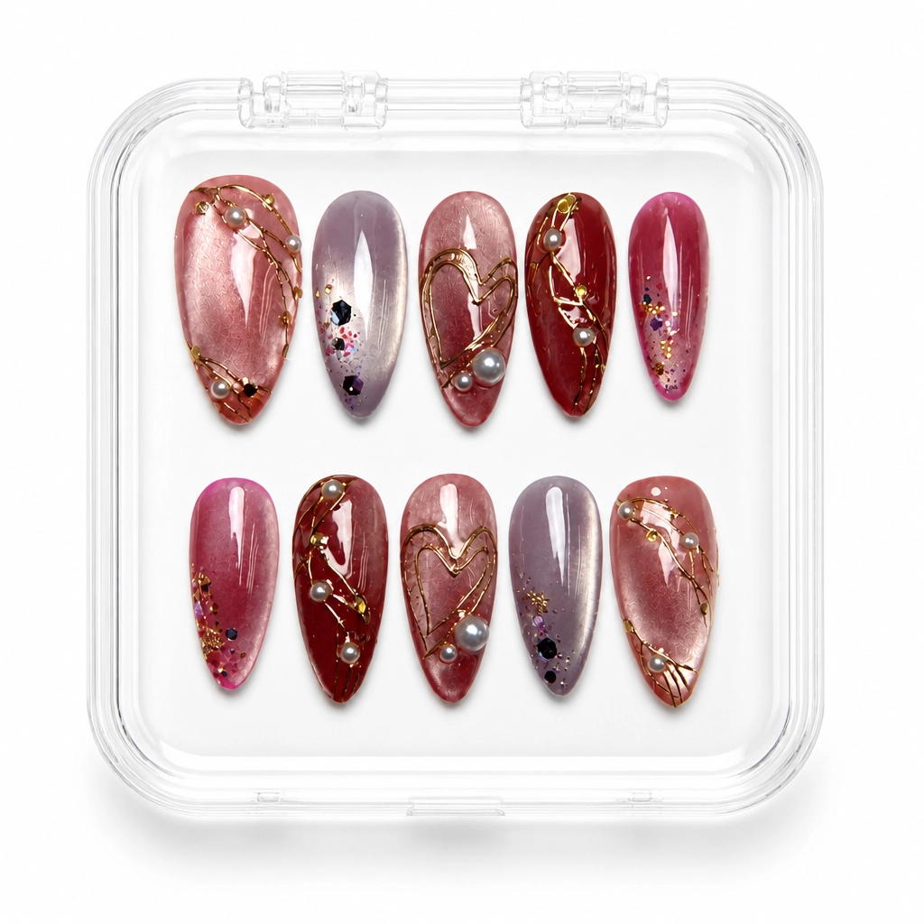 Press-on Nails Wholesale $14.90 Royal Crimson Luxe by Yabe Vietnam