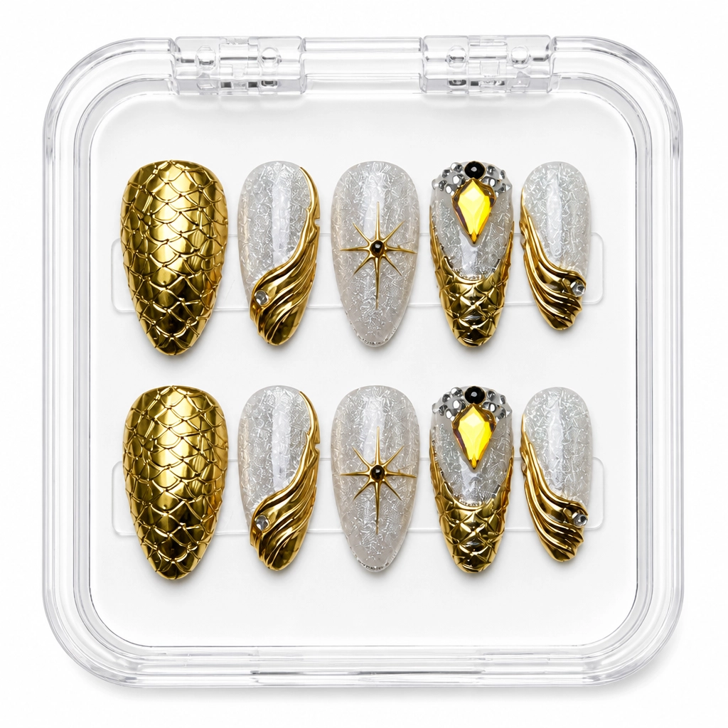 Press-on Nails Wholesale $14.90 Obsidian Glam by Yabe Vietnam