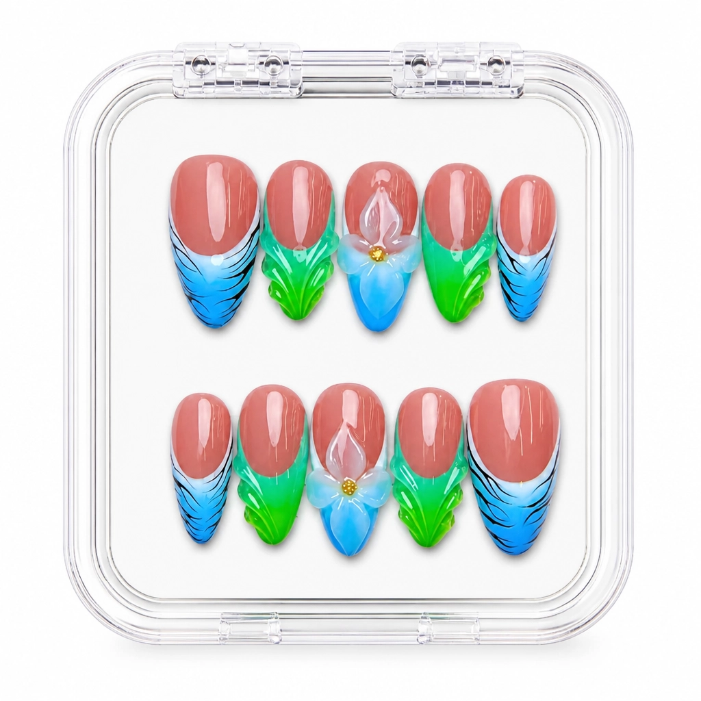 Press-on Nails Wholesale $14.90 Tropical Ombre Bliss by Yabe Vietnam