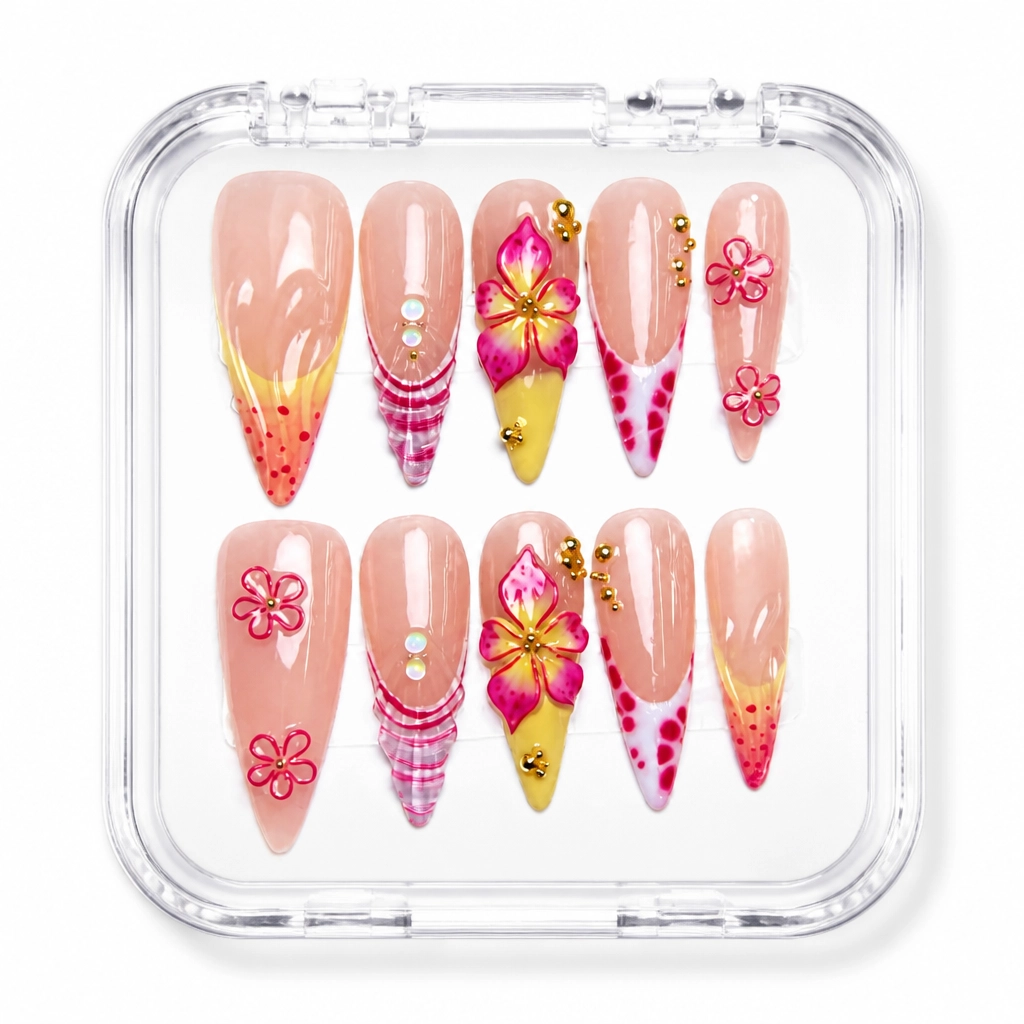 Press-on Nails Wholesale $14.90 Floral Luxe by Yabe Vietnam
