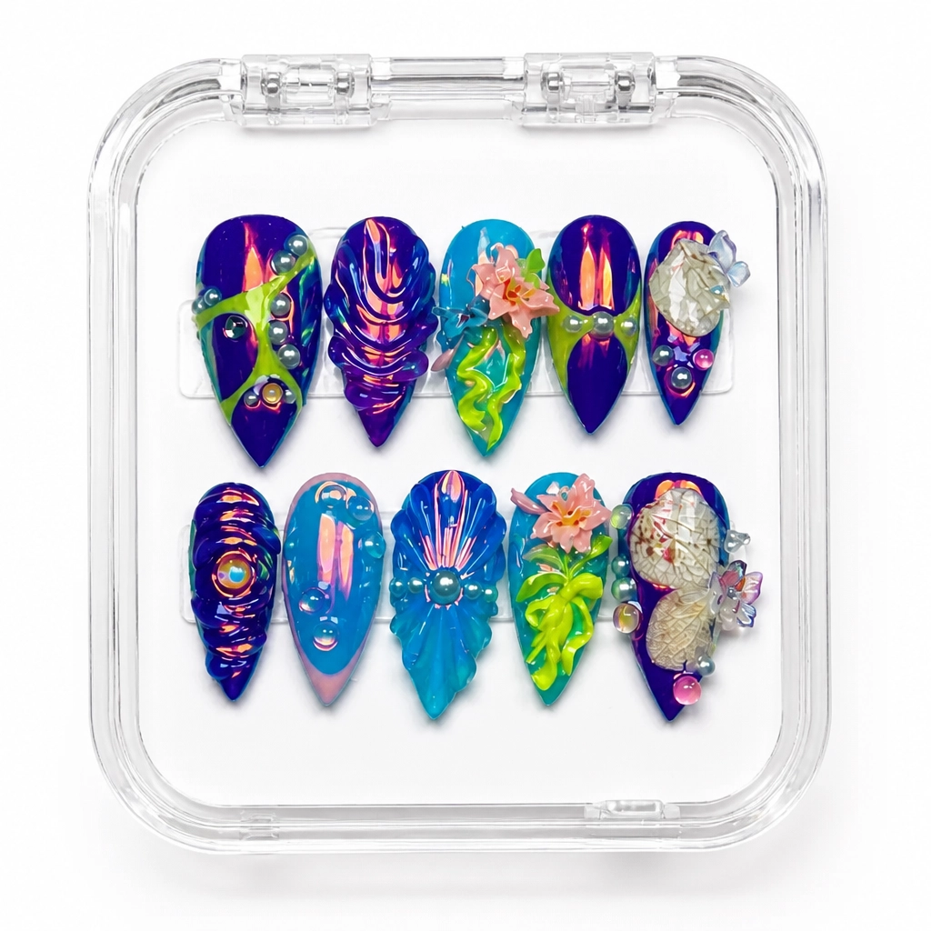 Press-on Nails Wholesale $14.90 Neon Dreamscape by Yabe Vietnam