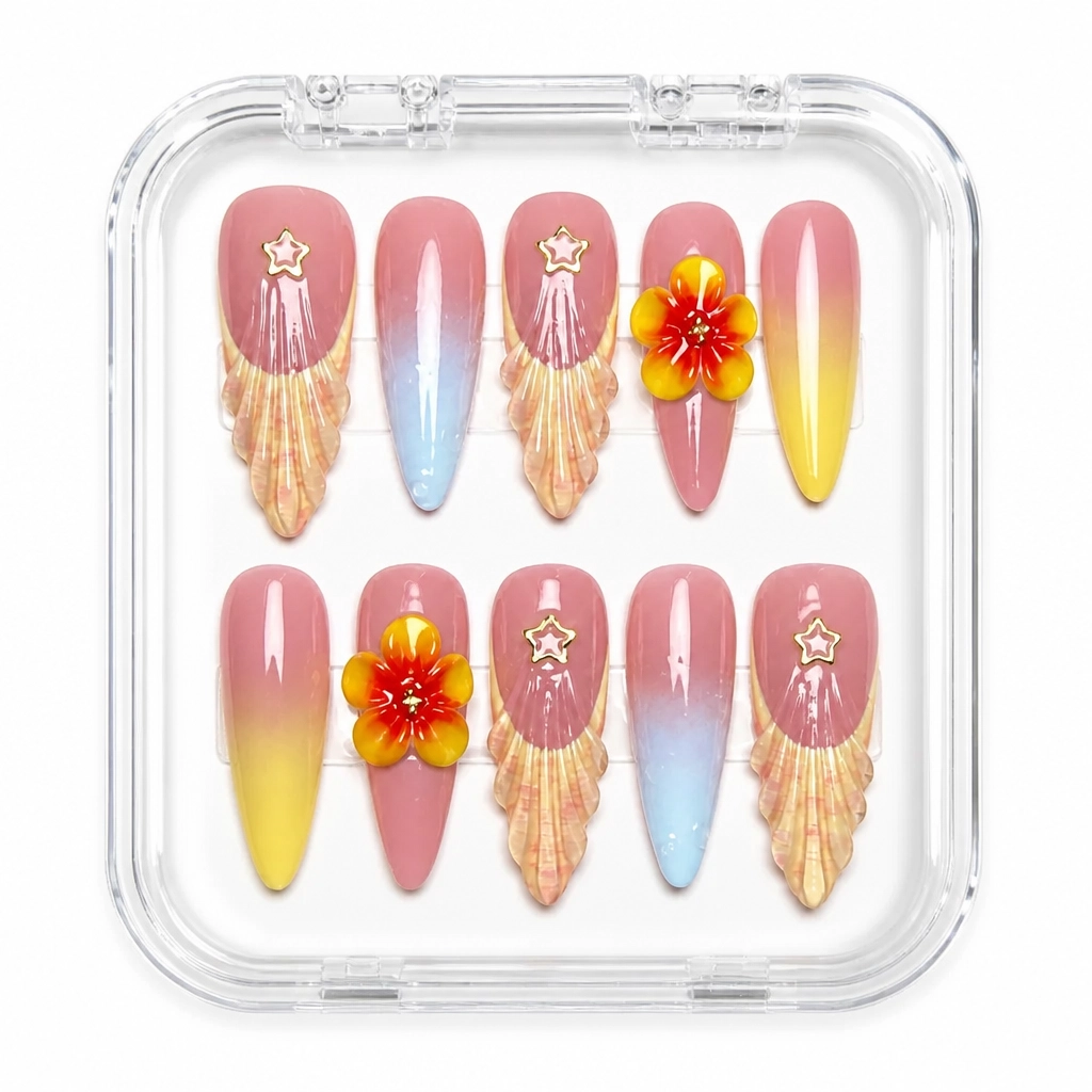 Press-on Nails Wholesale $14.90 Crimson Orchid by Yabe Vietnam