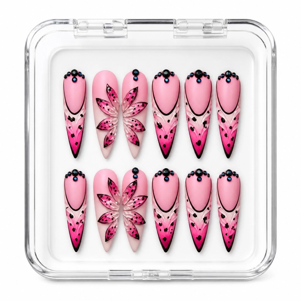 Press-on Nails Wholesale $14.90 Floral Radiance by Yabe Vietnam