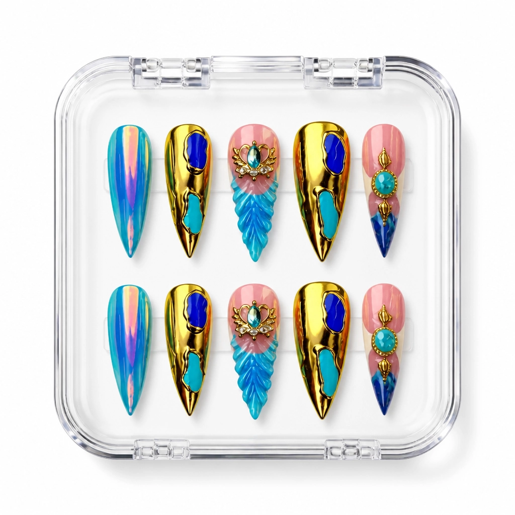 Press-on Nails Wholesale $14.90 Celestial Crown by Yabe Vietnam