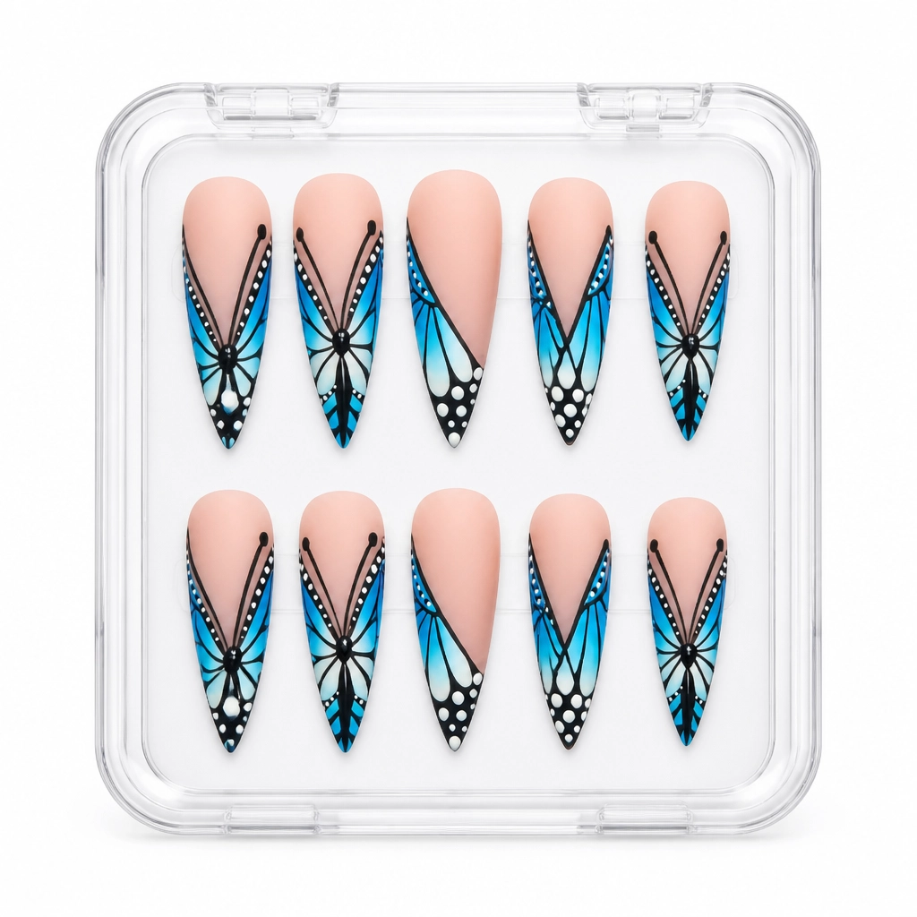 Press-on Nails Wholesale $14.90 Butterfly Mystique by Yabe Vietnam