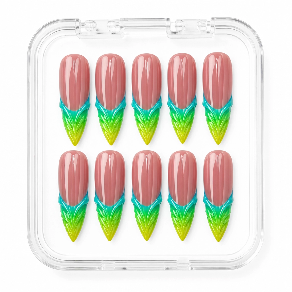 Press-on Nails Wholesale $14.90 Neon Dreamscape by Yabe Vietnam