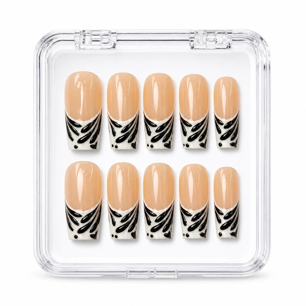 Press-on Nails Wholesale $14.90 Zebra Luxe by Yabe Vietnam