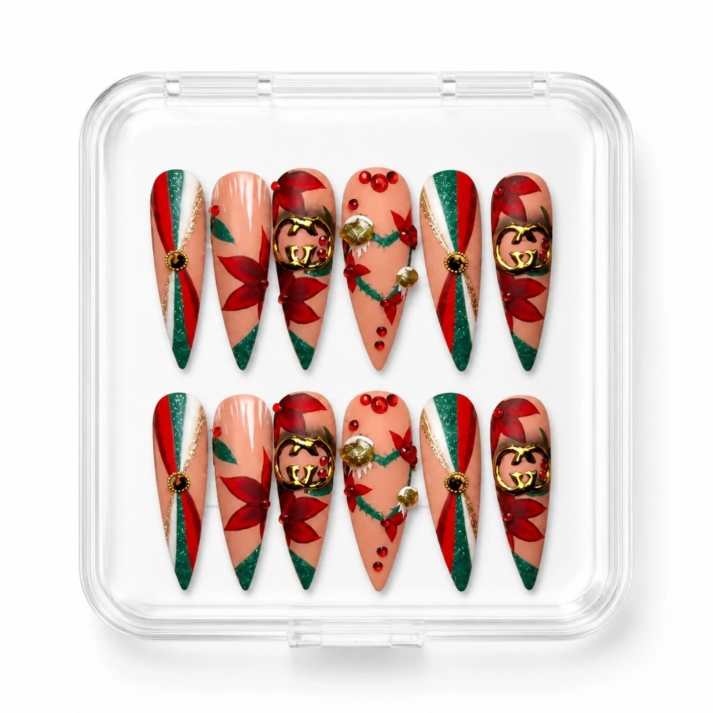 Press-on Nails Wholesale $14.90 Strawberry Luxe by Yabe Vietnam