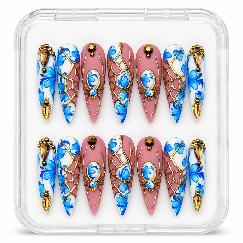 Press-on Nails Wholesale $14.90 Sapphire Luxe by Yabe Vietnam