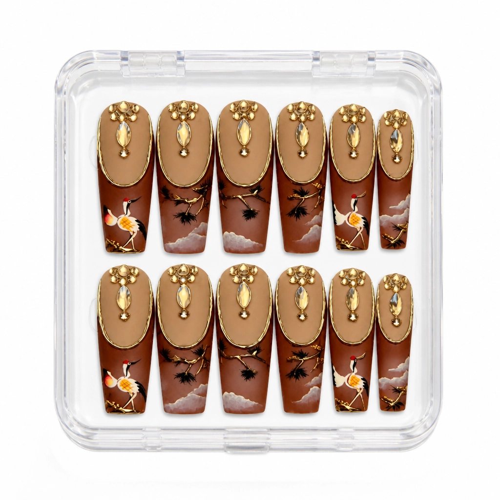 Press-on Nails Wholesale $14.90 Champagne Luxe by Yabe Vietnam
