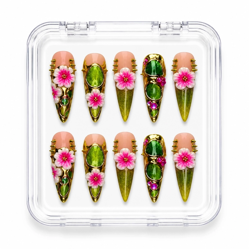 Press-on Nails Wholesale $14.90 Botanical Luxe by Yabe Vietnam