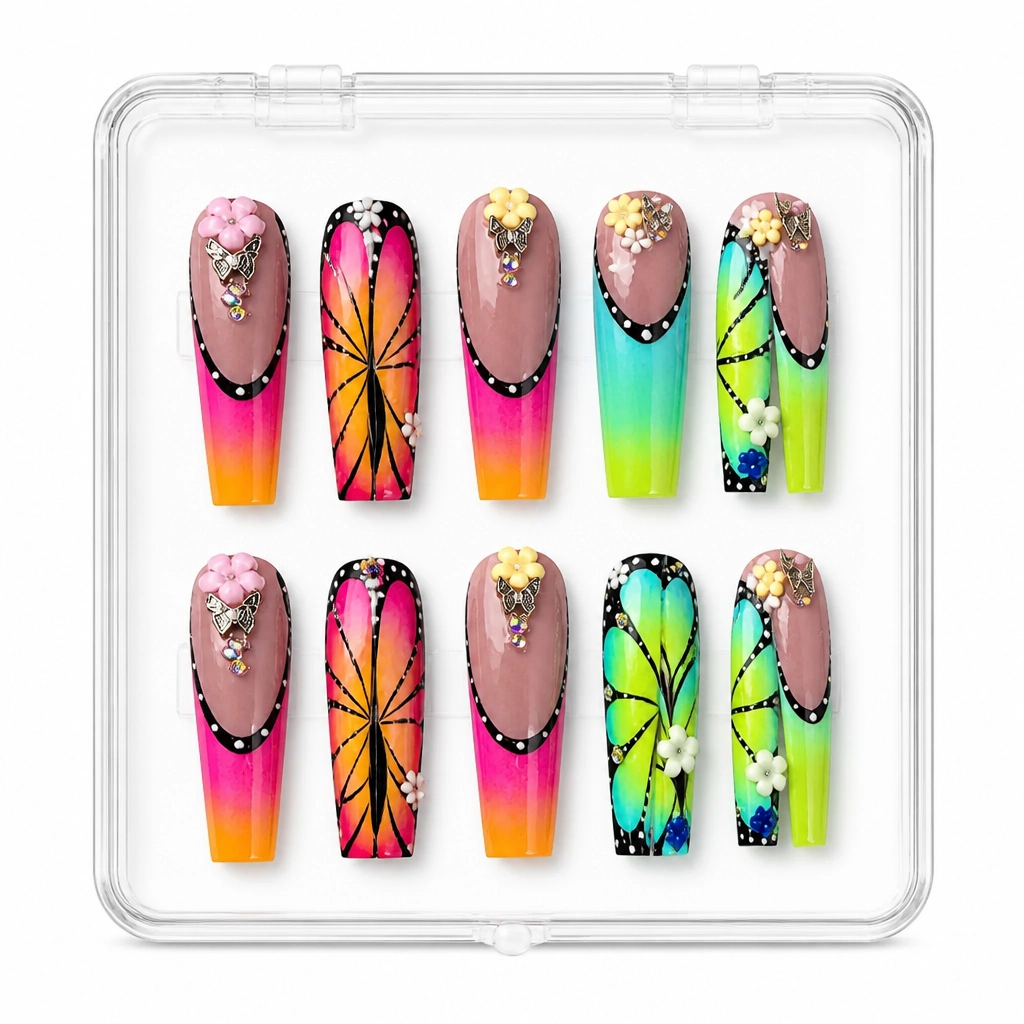 Press-on Nails Wholesale $14.90 Butterfly Luxe by Yabe Vietnam