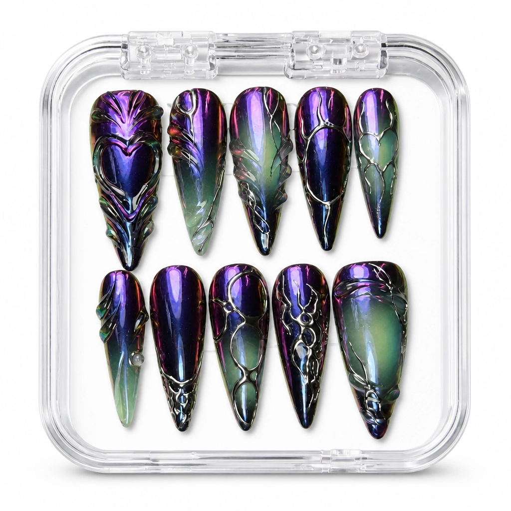 Press-on Nails Wholesale $14.90 Cosmic Bolt by Yabe Vietnam