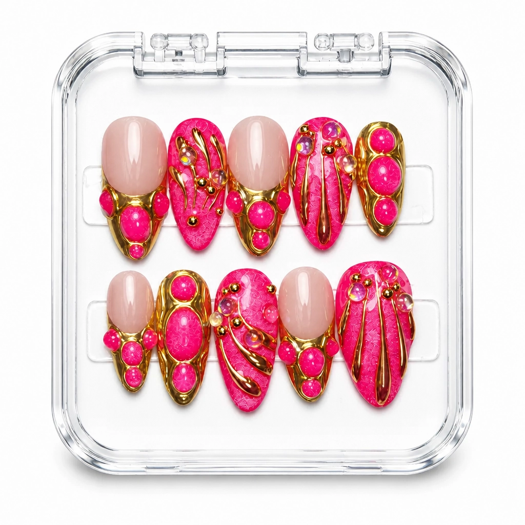 Press-on Nails Wholesale $14.90 Magenta Luxe by Yabe Vietnam