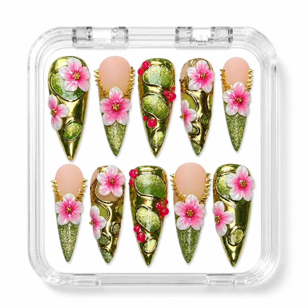 Press-on Nails Wholesale $14.90 Floral Luxe by Yabe Vietnam