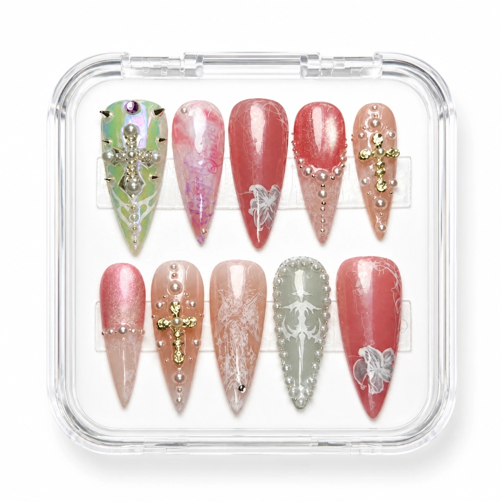 Press-on Nails Wholesale $14.90 Celestial Glamour by Yabe Vietnam