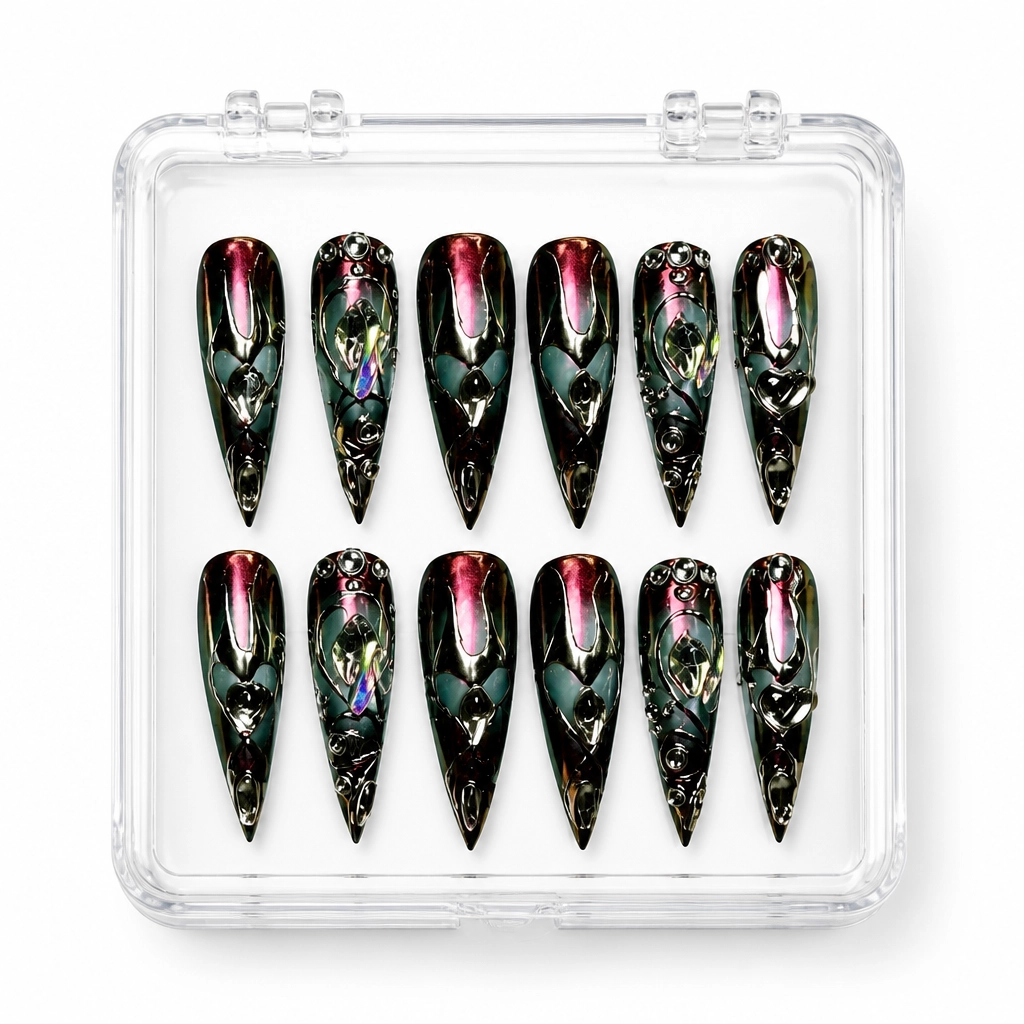 Press-on Nails Wholesale $14.90 Cosmic Elegance by Yabe Vietnam