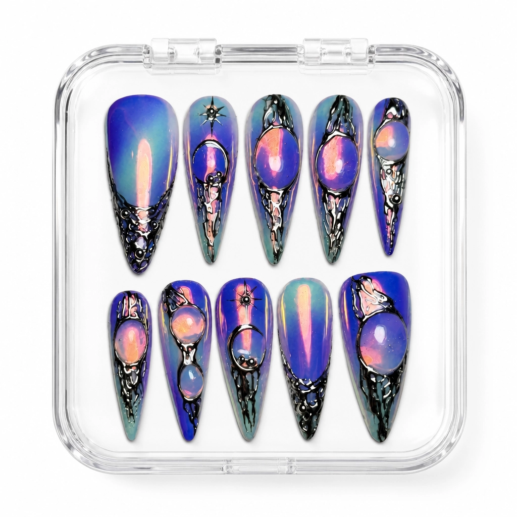 Press-on Nails Wholesale $14.90 Cosmic Mystique by Yabe Vietnam