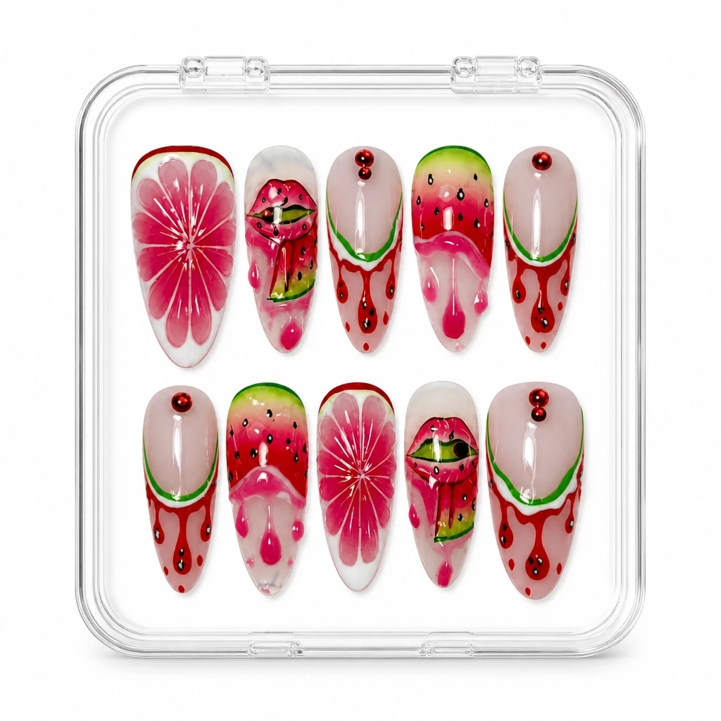 Press-on Nails Wholesale $14.90 Crimson Luxe by Yabe Vietnam